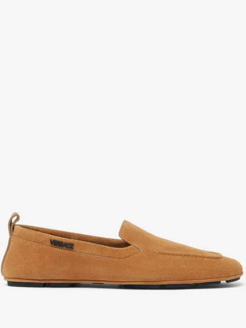 Versace Villa loafers i ruskind