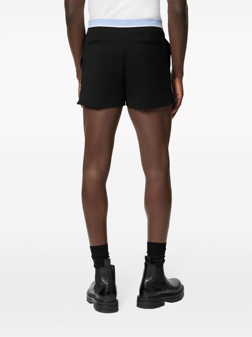 Versace Shorts met vlakken Zwart