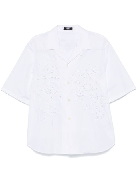 Versace Sangallo embroidered shirt Men