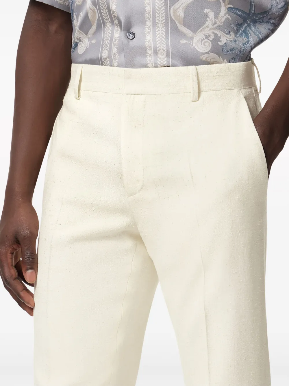 Versace Wollen pantalon Beige