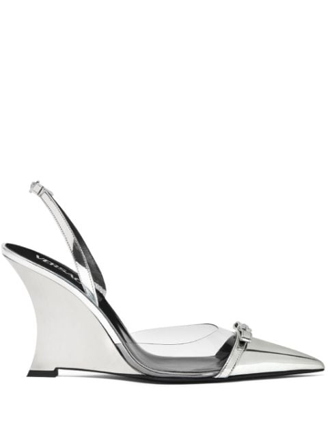 Versace Gianni Ribbon Wedge-Pumps 95mm