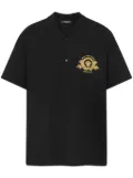 Versace Coupe Blason embroidered polo shirt - Black