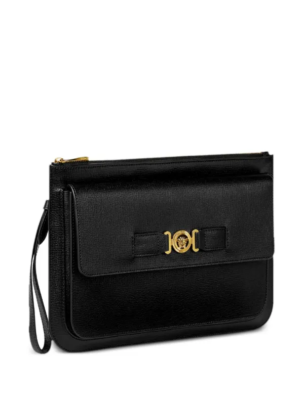 Versace メドゥーサ ビギー クラッチバッグ | ブラック | FARFETCH JP