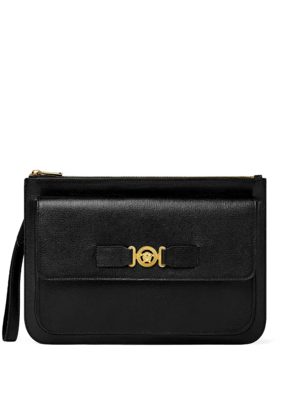 Versace メドゥーサ ビギー クラッチバッグ | ブラック | FARFETCH JP