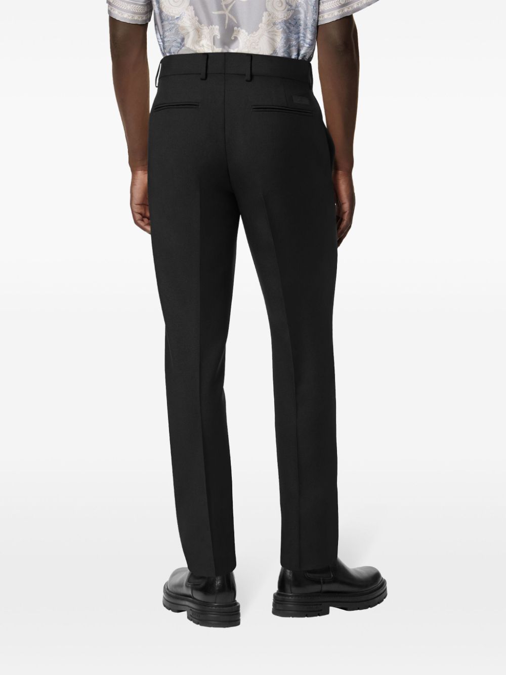 Versace Mid waist pantalon Zwart