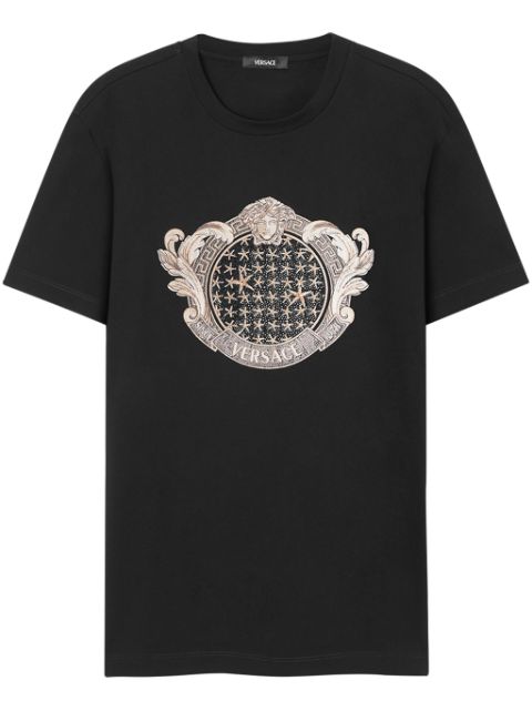 Versace Crystal Starfish Blason T-shirt Men