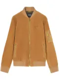 Versace suede bomber jacket - Brown