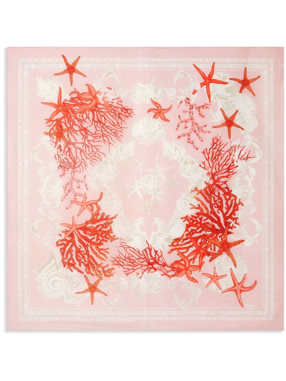 Versace stars-print silk scarf Rood