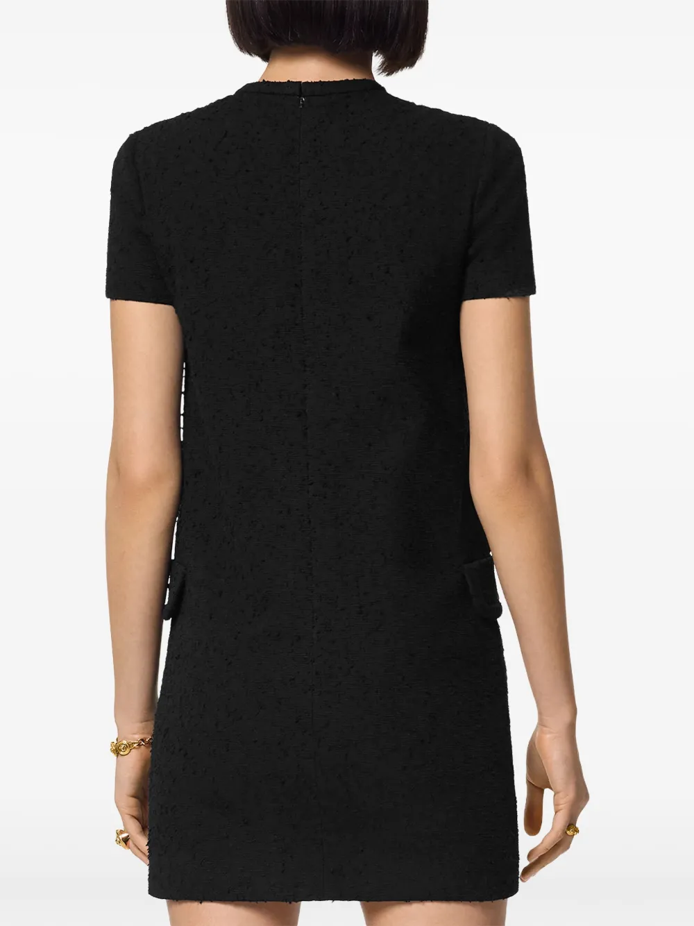 Cheap Versace tweed shift mini dress Women