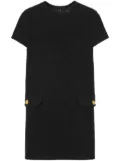 Versace tweed shift mini dress - Black