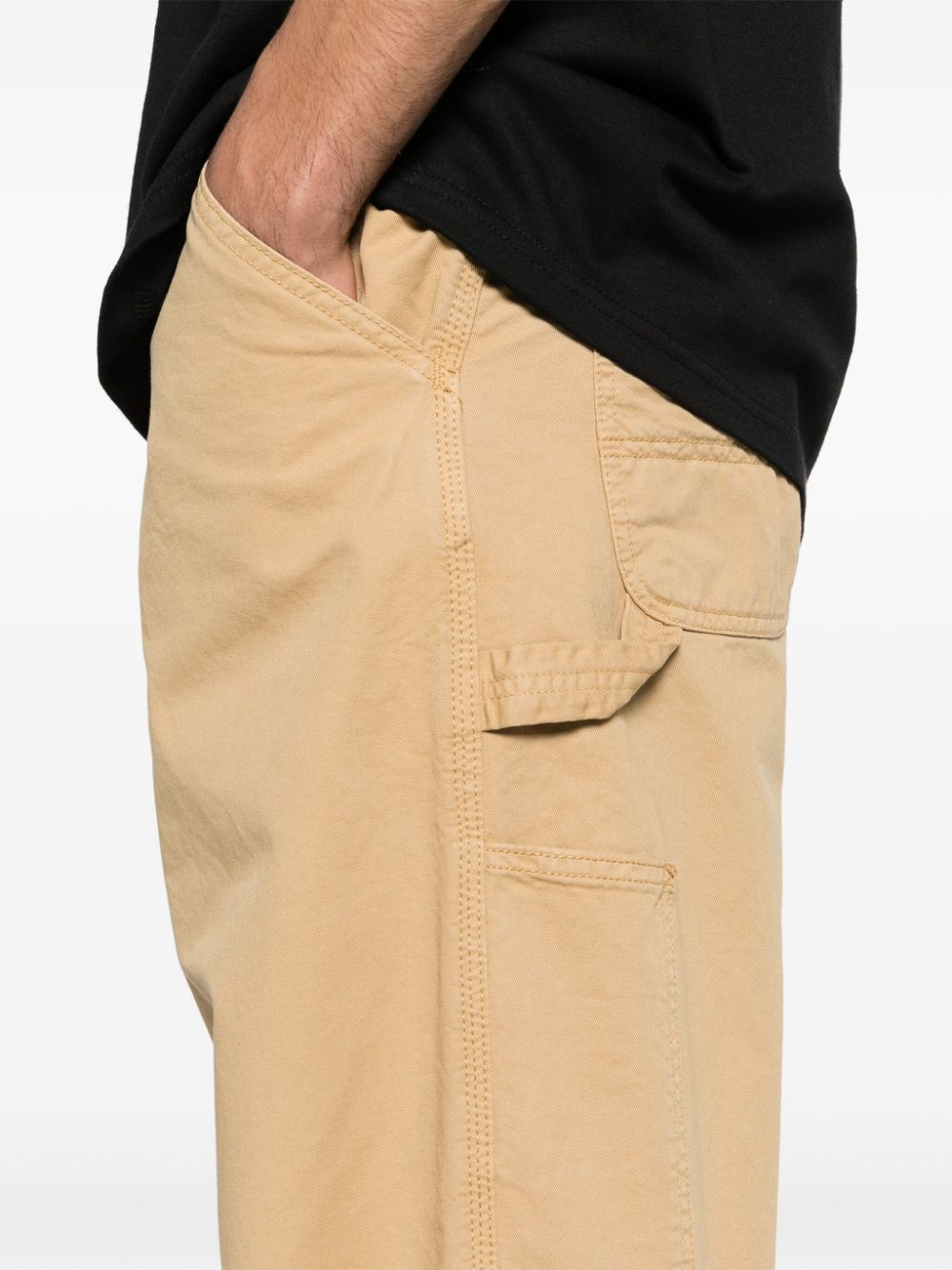 Shop Carhartt Single Knee Straight-leg Trousers In Neutrals