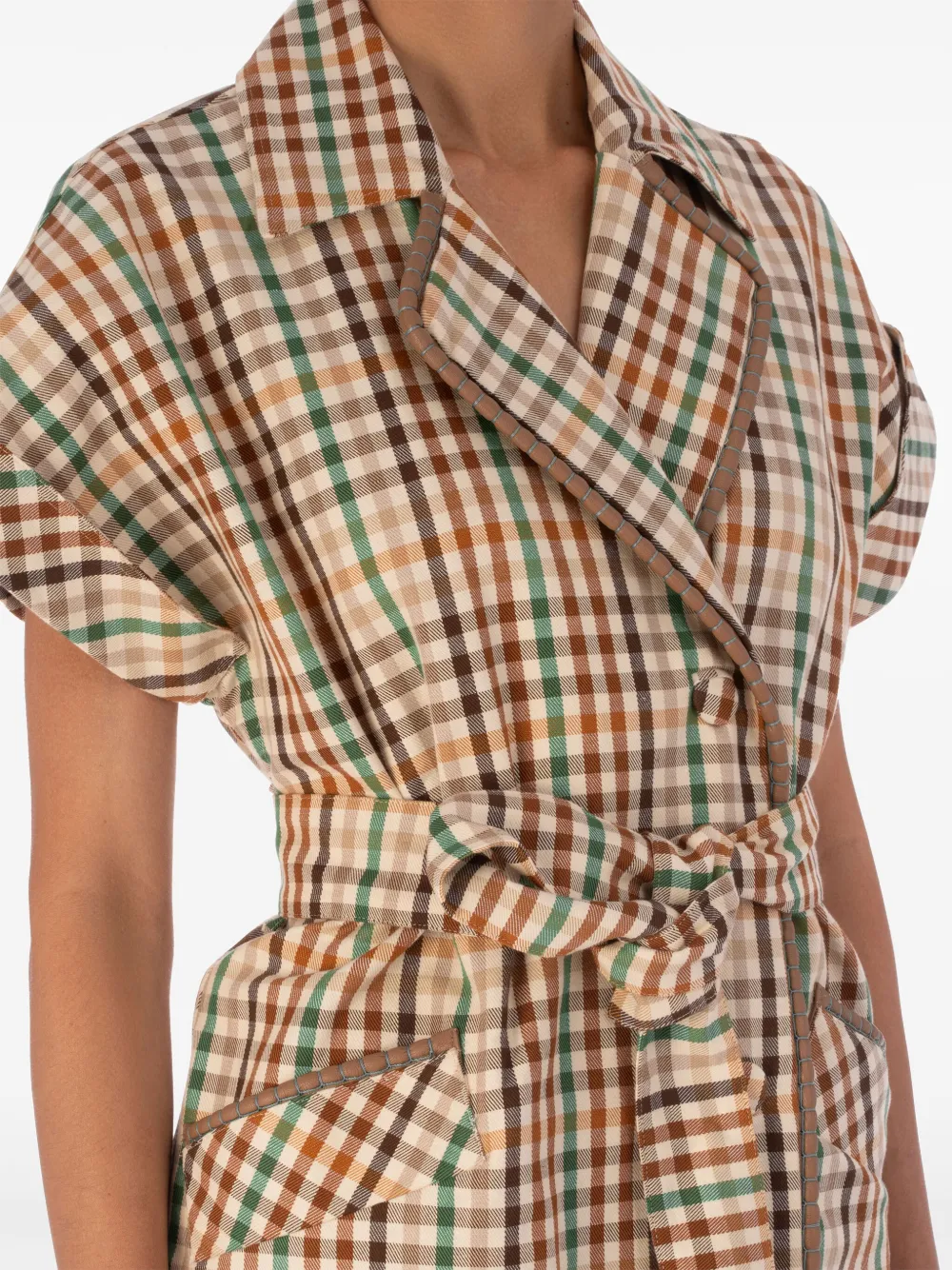 Silvia Tcherassi Midi-jurk Beige