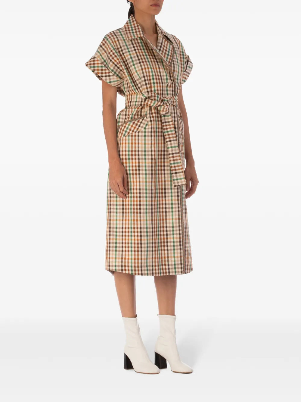 Silvia Tcherassi Midi-jurk Beige