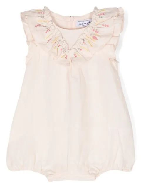 Tartine Et Chocolat floral-embroidered linen body