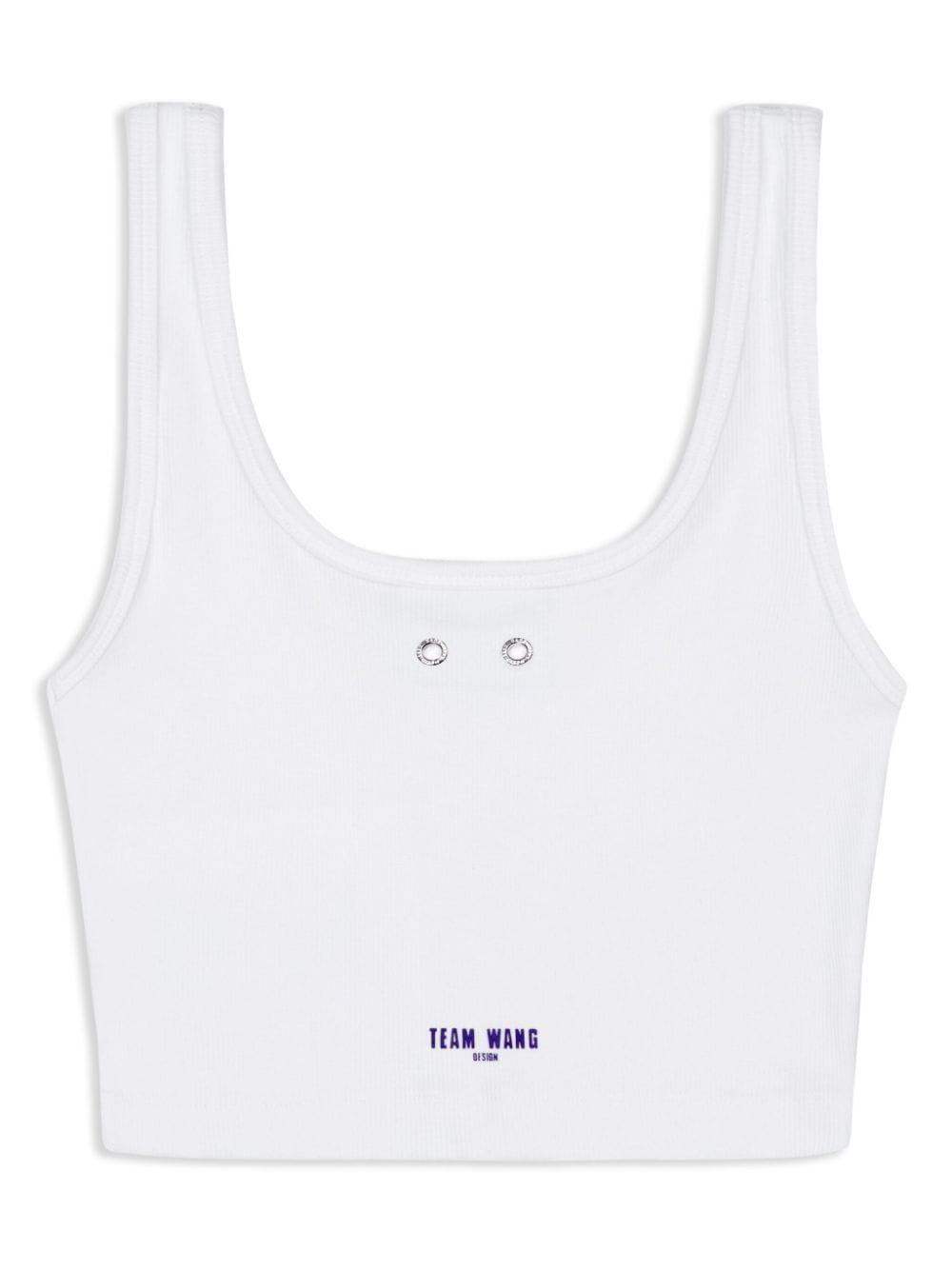 Shop Team Wang Design X Chuang Asia Cropped Tank Top In White