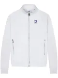 TEAM WANG design logo-print zipped track jacket - White