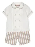 La Stupenderia Alberto short-sleeve shorts set - White