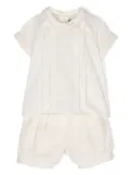 La Stupenderia pleat-detailing shorts set - Neutrals