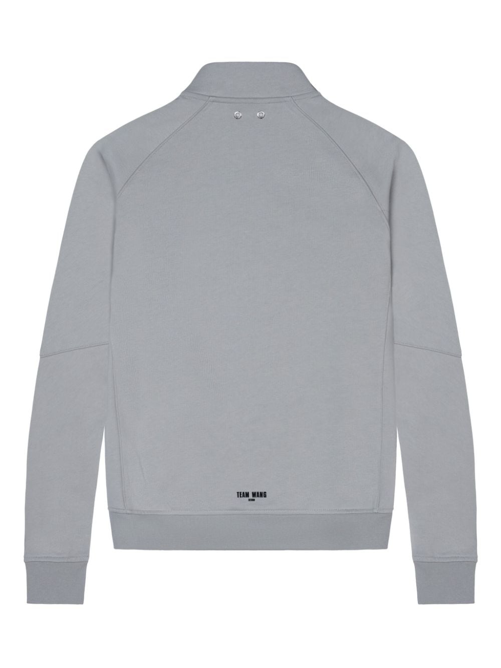 Shop Team Wang Design Logo-print Zipped Track Jacket In Grey