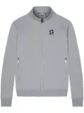 TEAM WANG design logo-print zipped track jacket - Grey