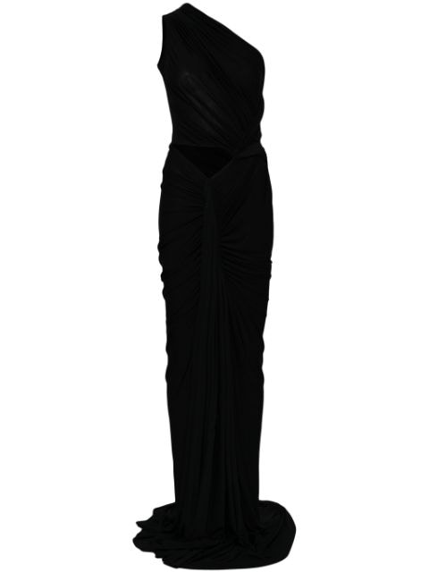 Rick Owens Lilies one-shoulder draped gown