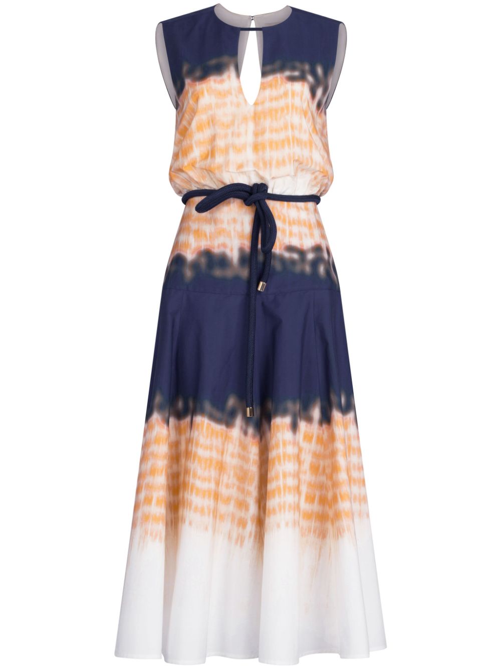 SILVIA TCHERASSI BORA TIE-DYE MIDI DRESS 