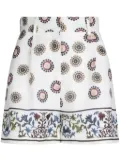 Silvia Tcherassi Arnit floral-print shorts - White