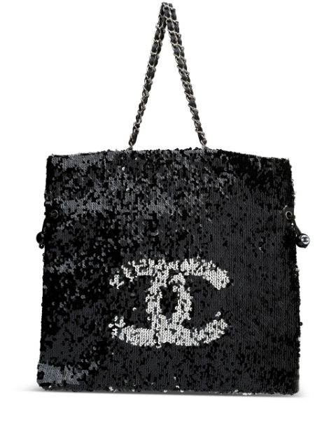 HOT SALE CHANEL 2010 large Summer Nights tote bag Women