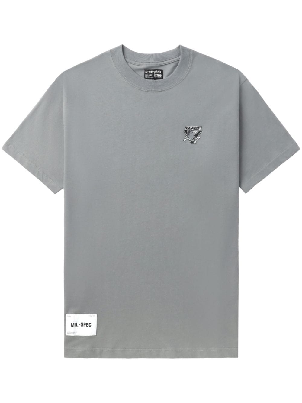 Izzue Shark-print Cotton T-shirt In Gray