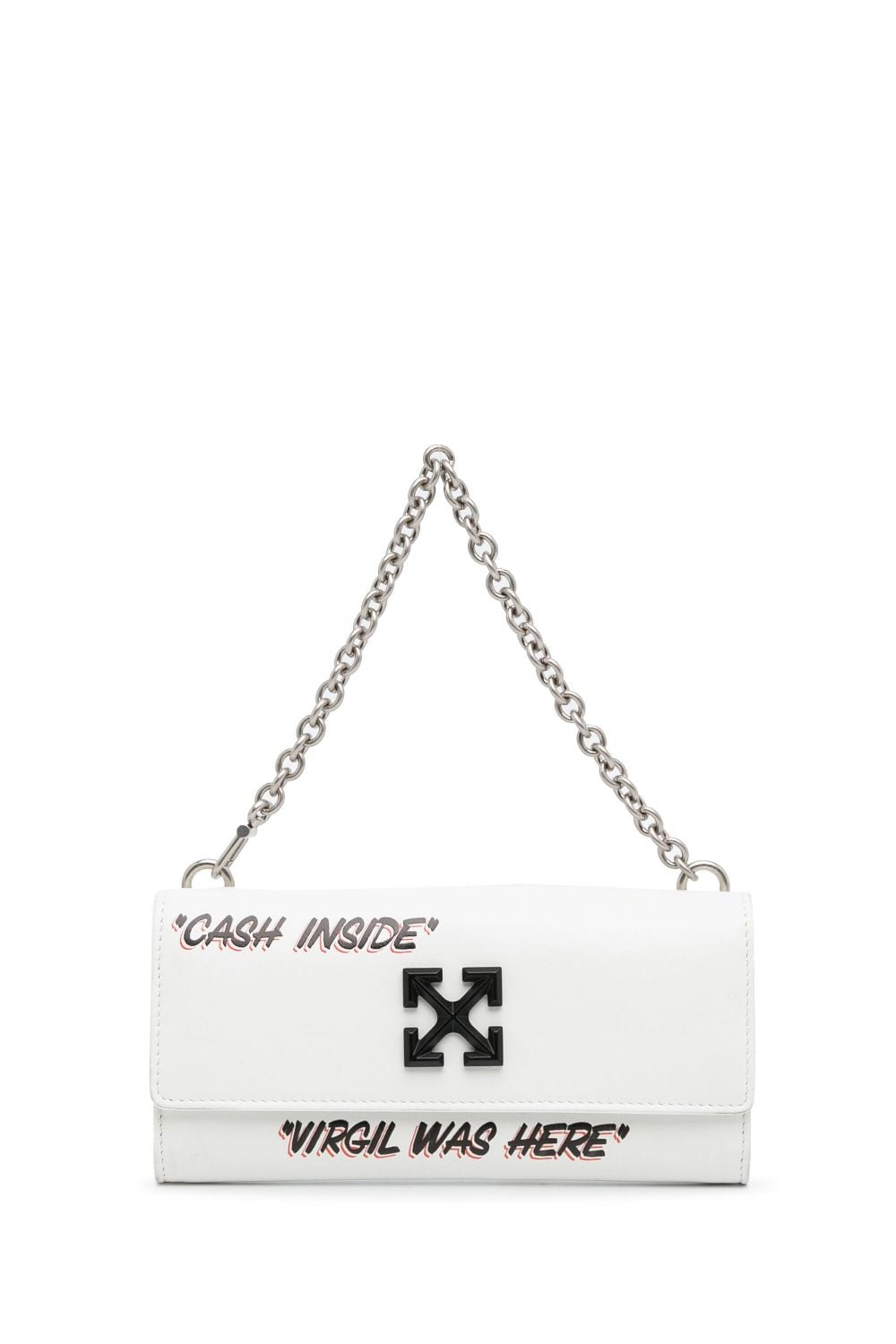 Pre-owned Off-white 2013-present  Off White Jitney Quote Wallet On Chain Baguette