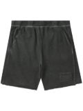 izzue cold-dye cotton shorts - Grey