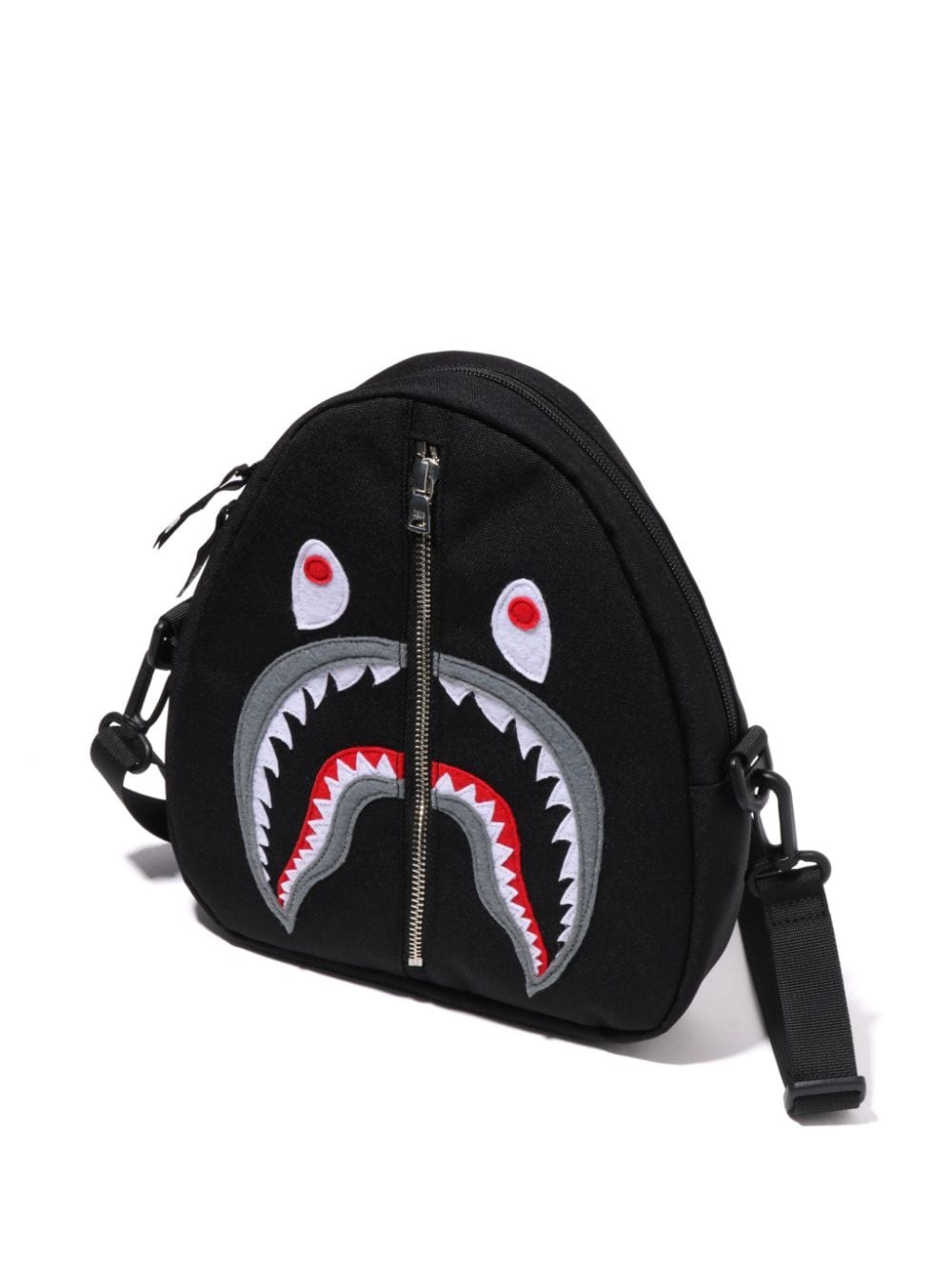 Shop A Bathing Ape Shark Shoulder Bag In Black