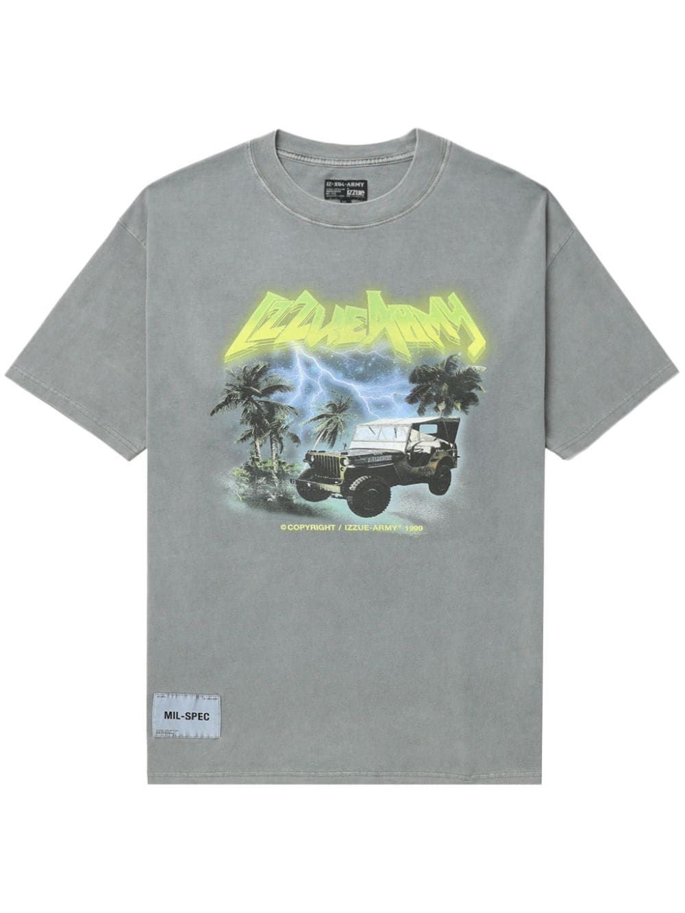Izzue Graphic-print Cotton T-shirt In Gray