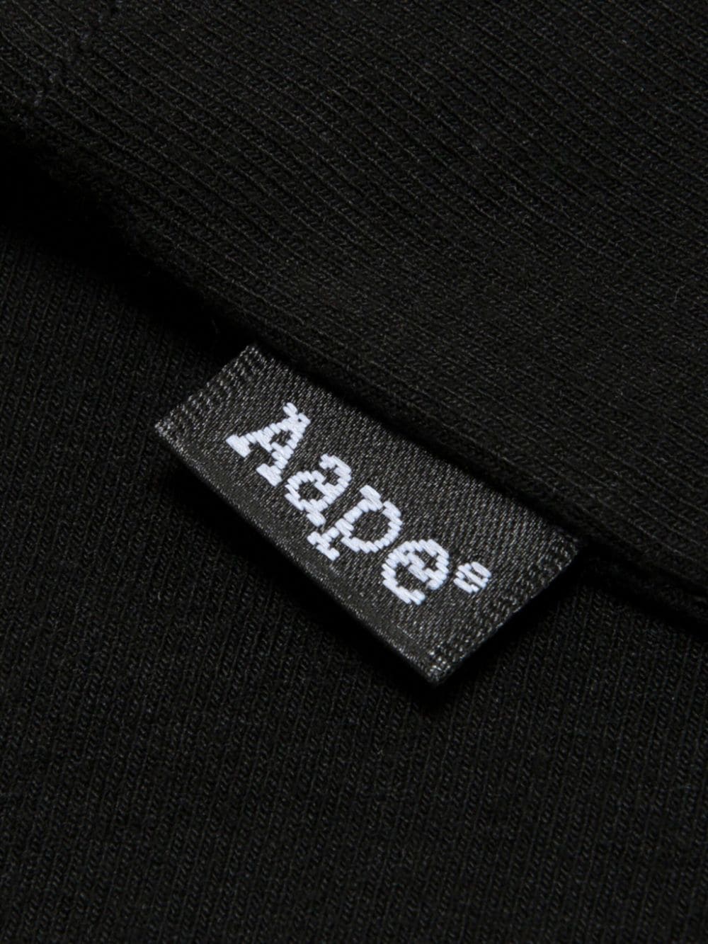 AAPE BY *A BATHING APE Fijngeribbelde tanktop met contrasterende afwerking Zwart