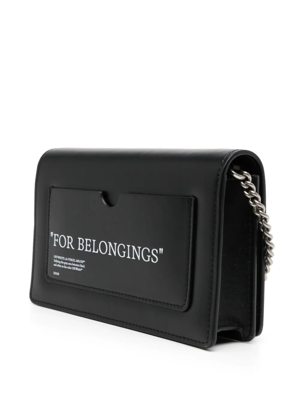 Off-White Leren crossbodytas Zwart