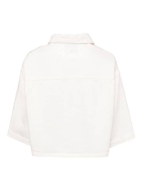 cropped cotton shirt