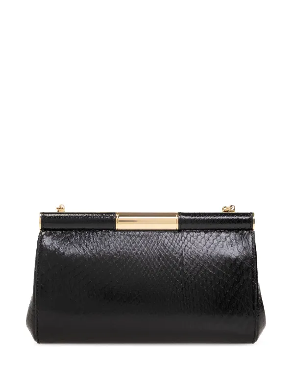 【関税&送料込】Dolce & Gabbana Leather Pouch Dolce & Gabbana Leather Clutch Bag | Black | FARFETCH
