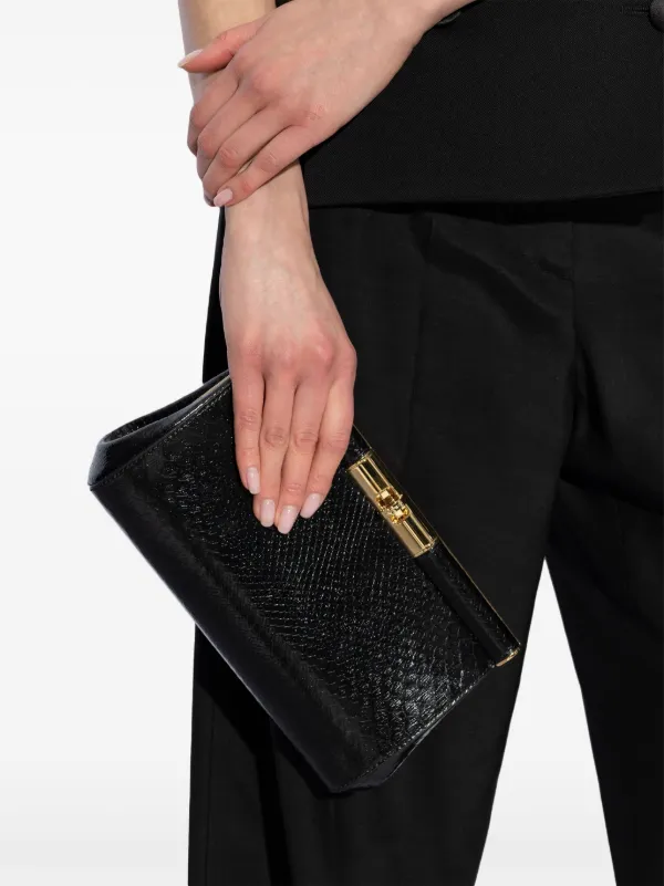 Dolce & Gabbana Leather Clutch Bag | Black | FARFETCH