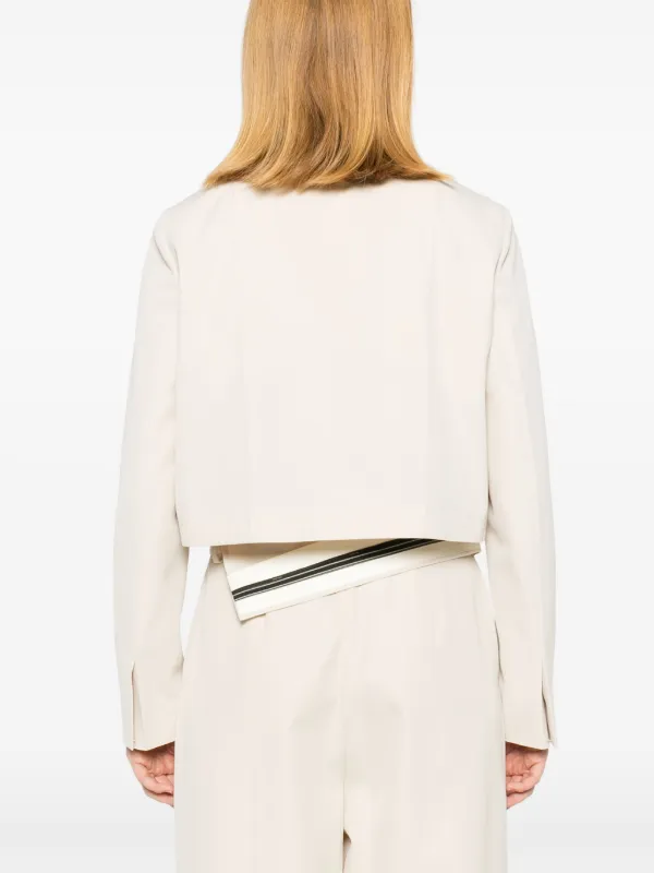 FENDI Twill Cropped Jacket | Neutrals | FARFETCH FENDI Twill Cropped Jacket | Neutrals | FARFETCH