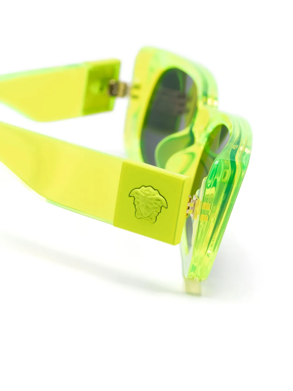 Versace Kids Zonnebril met rechthoekig montuur Groen