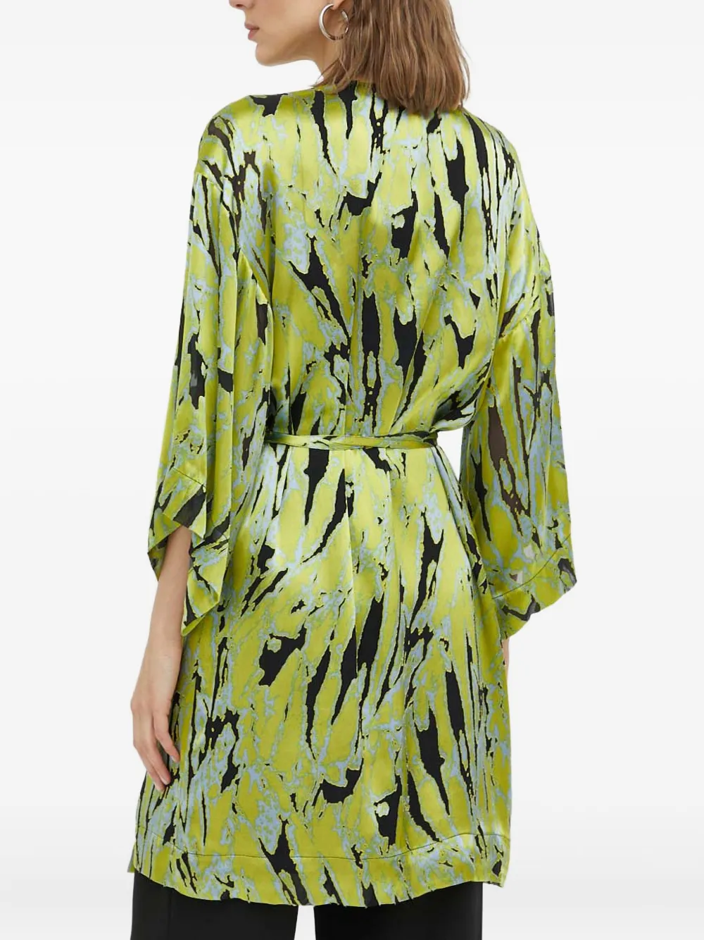 Gestuz Jurk met taillestrik Groen