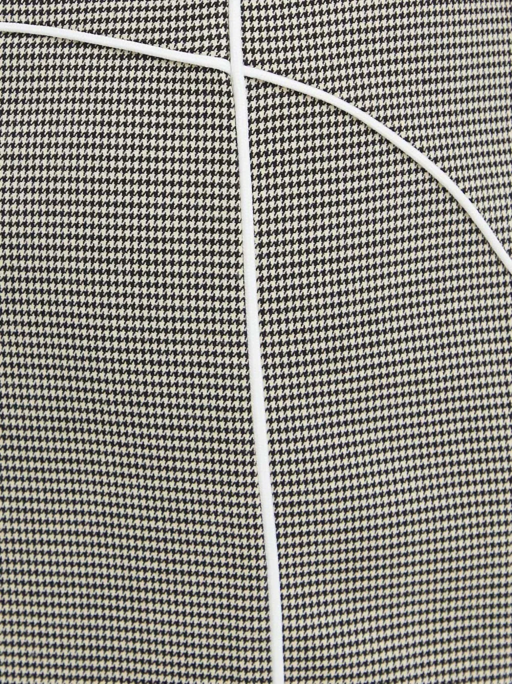 Gestuz Houndstooth Panelled Skirt In Gray