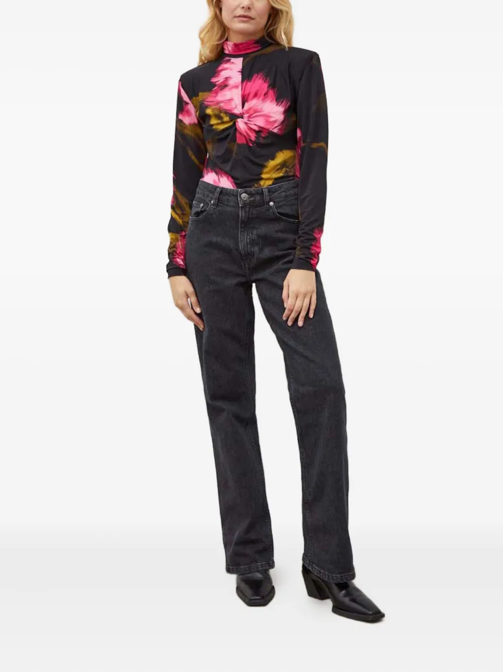 Gestuz high-waisted denim jeans | Straight-Leg Jeans | Image 2