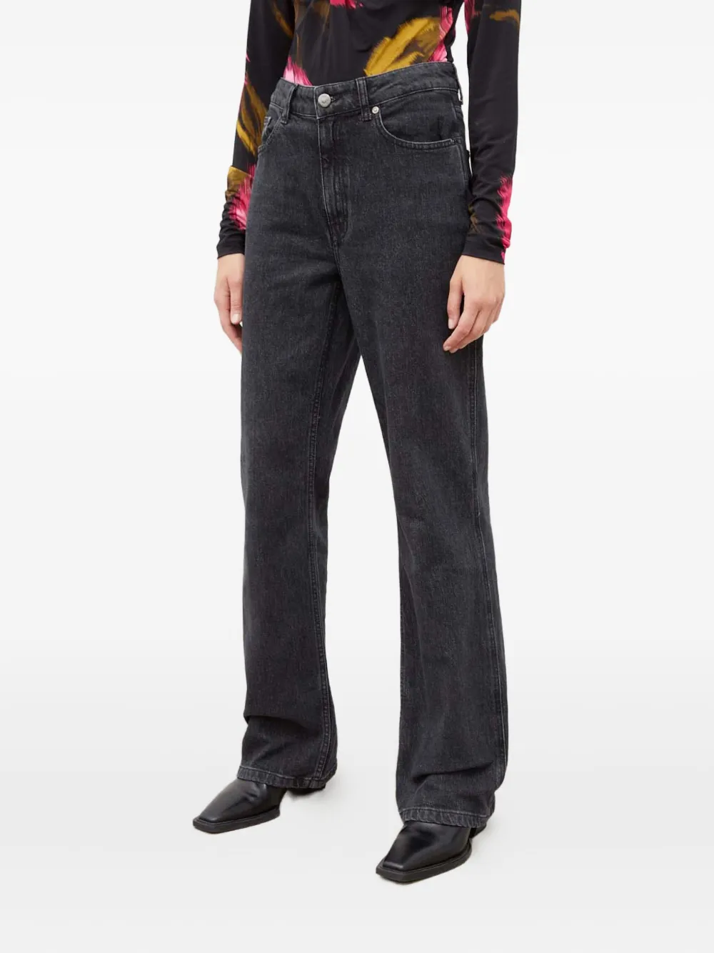 Gestuz high-waisted denim jeans | Grey | Image 1