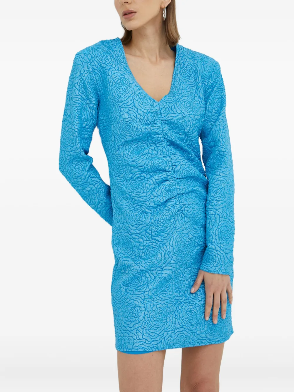 Gestuz floral gathered dress | Blue | Image 1