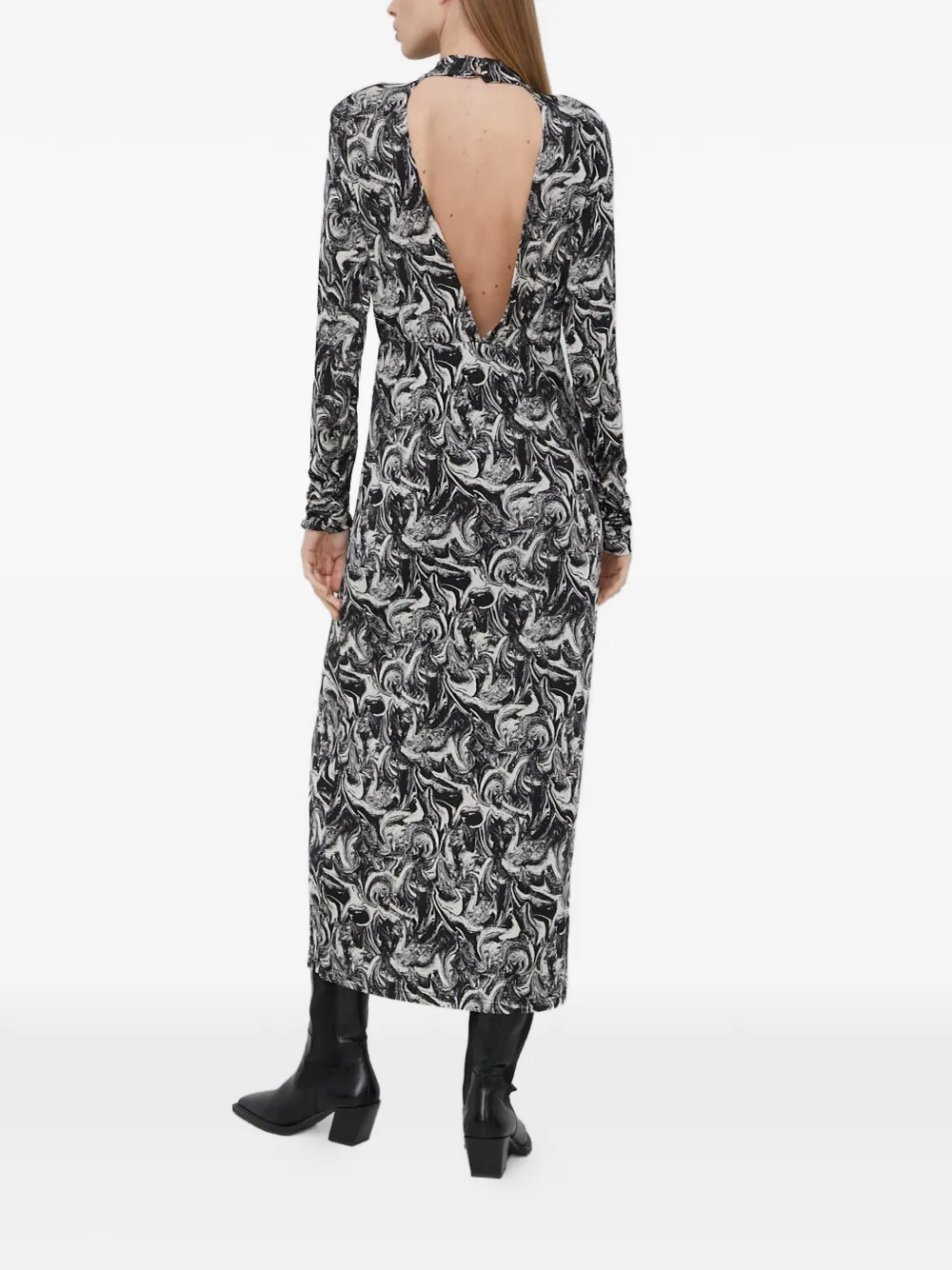  Gestuz Open-back Midi Dress - Black 