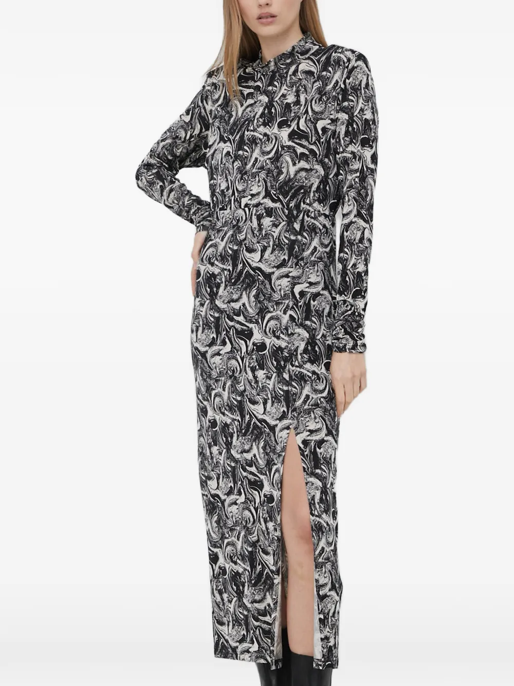 Gestuz open-back midi dress - Nero