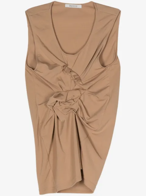 Gauchère ruffle-detail sleeveless top