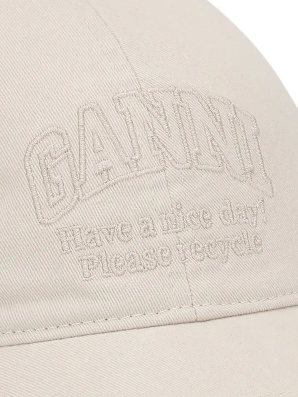 GANNI ロゴ キャップ | ニュートラル | FARFETCH JP