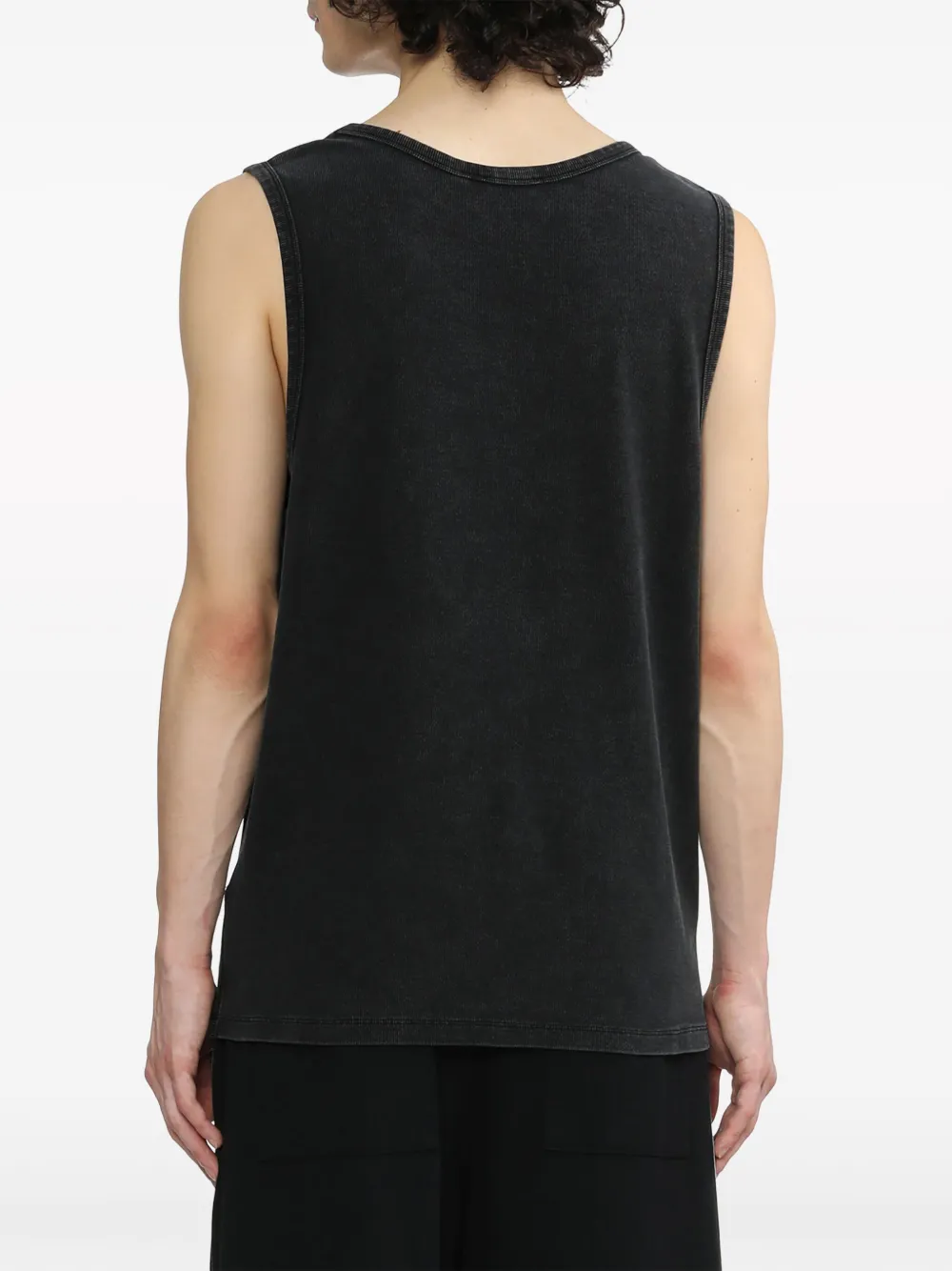 Shop Five Cm Logo-appliqué Round-neck Tank Top In Black